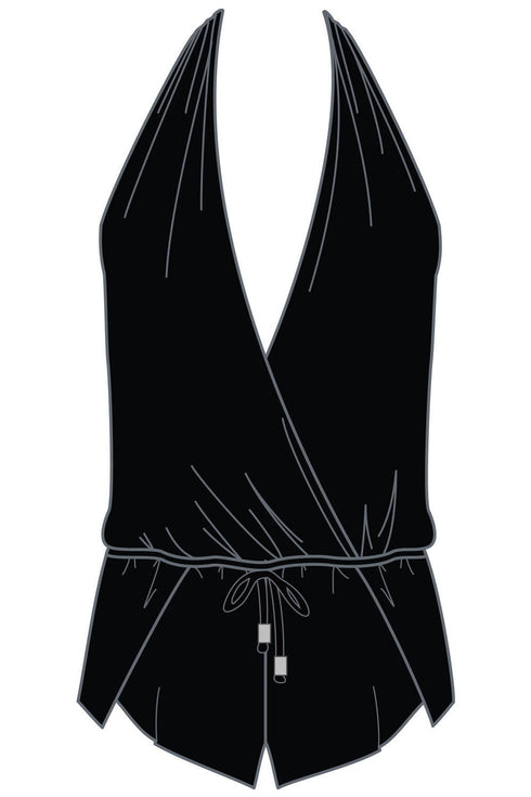 MagicSuit Solids Plus Size Bianca One Piece Romper Swimsuit